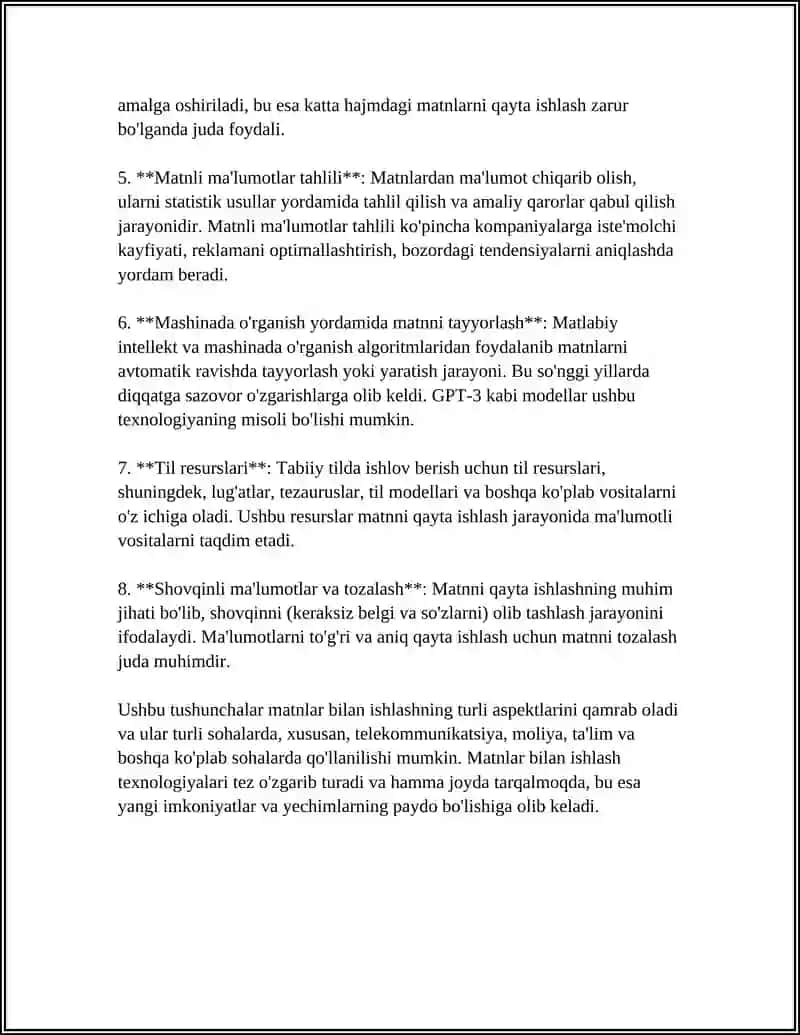 MATNLAR BILAN ISHLASH FUNKSIYALARI 4