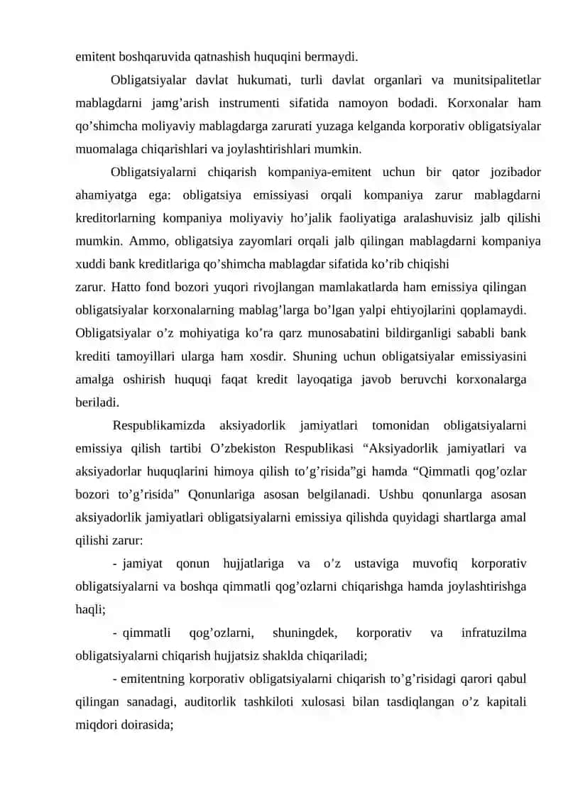 Evroobligatsiyalar va ularning xususiyatlari 4