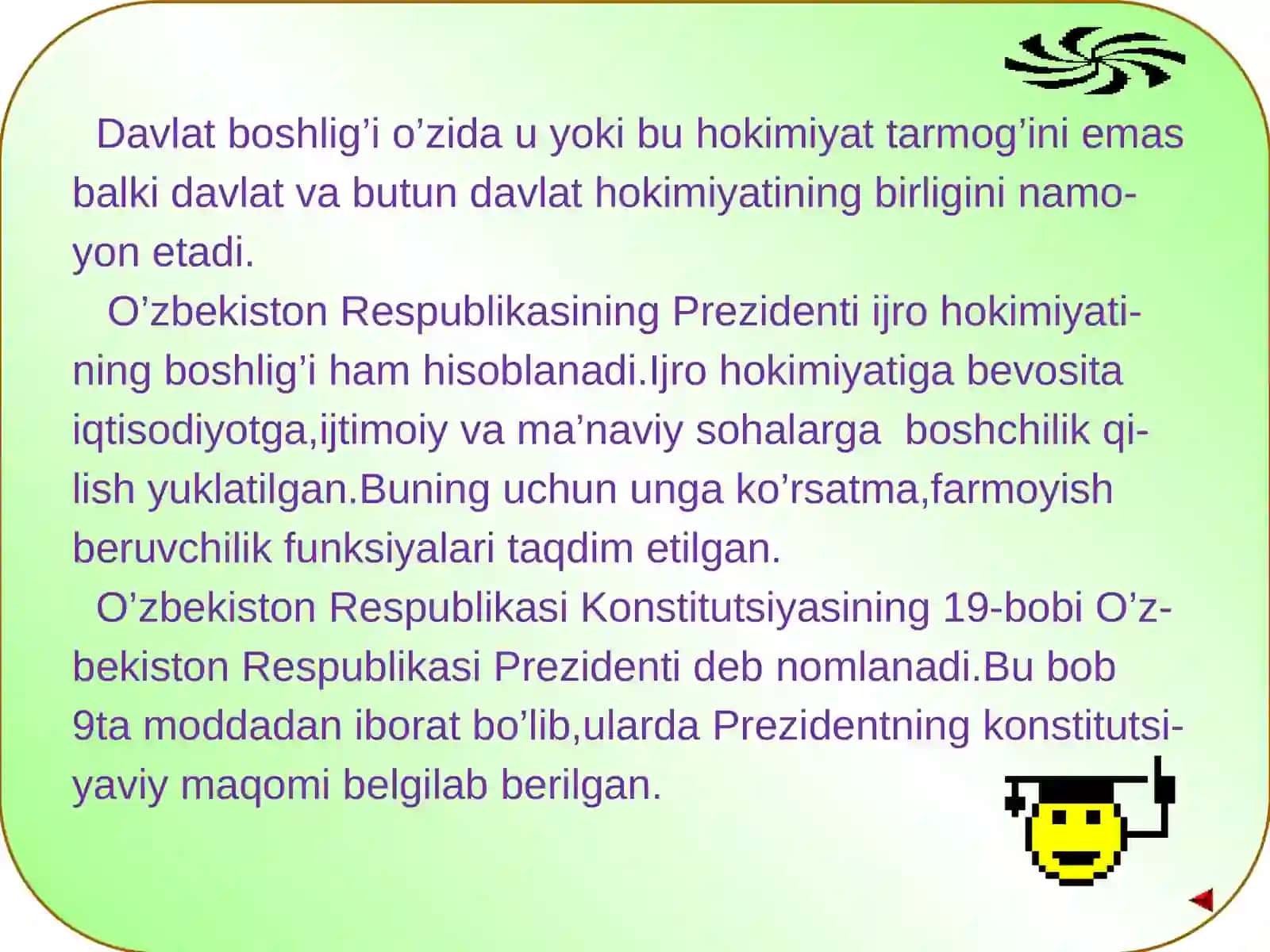 O’zbekiston Respublikasida Prezidentlik institutining  joriy etilishi 4