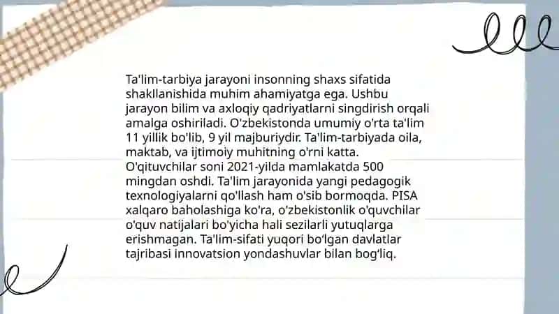Maktabgacha ta'lim didaktikasi 4