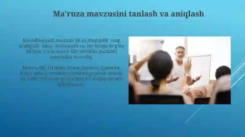 Og‘zaki nutqda samarali taqdimot tayyorlash 4