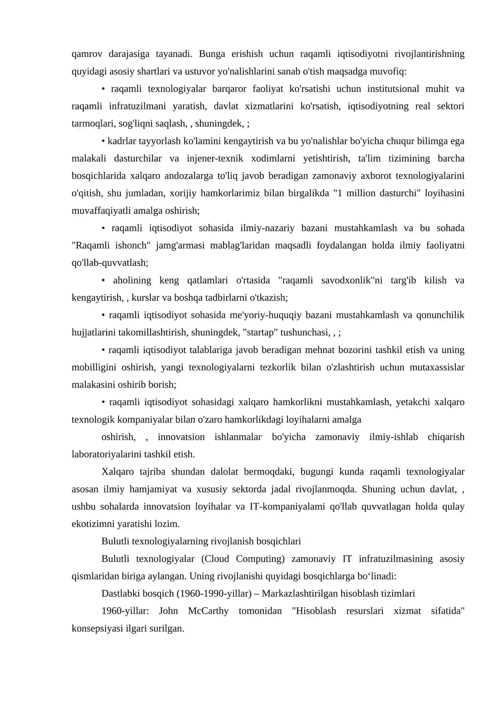 Bulutli texnologiyalar rivojlanishining xorijiy tajribasi 4