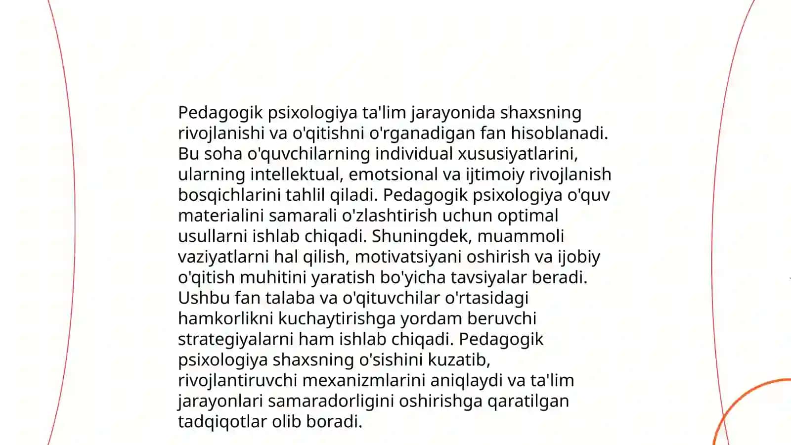Yosh va pedagogik psixologiyaning predmeti, vazifalari. Yosh davrlari psixologiyasi 4