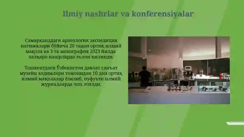 Muzeylarning tadqiqotchilik faoliyati 4