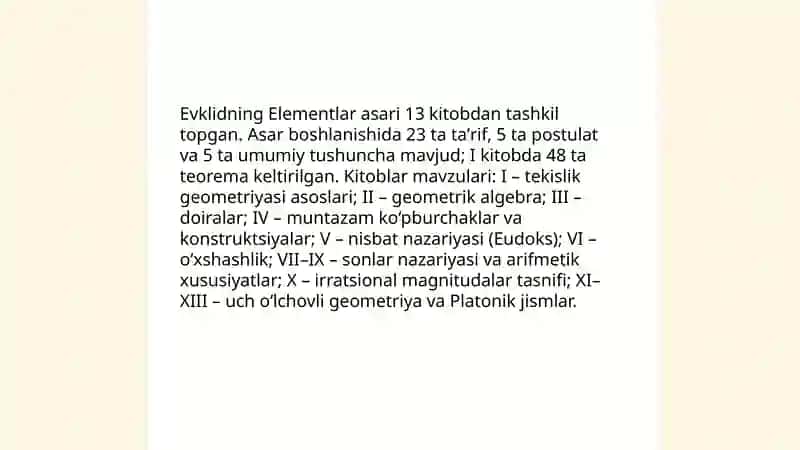 Evklid asarlari 4