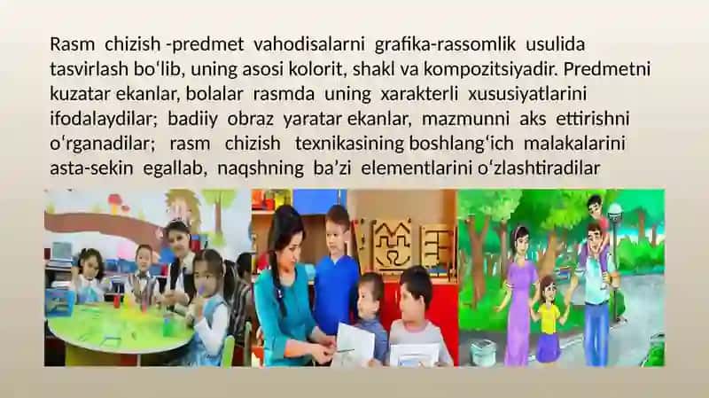 Bolalarni rasm chizishni o'rgatish 4