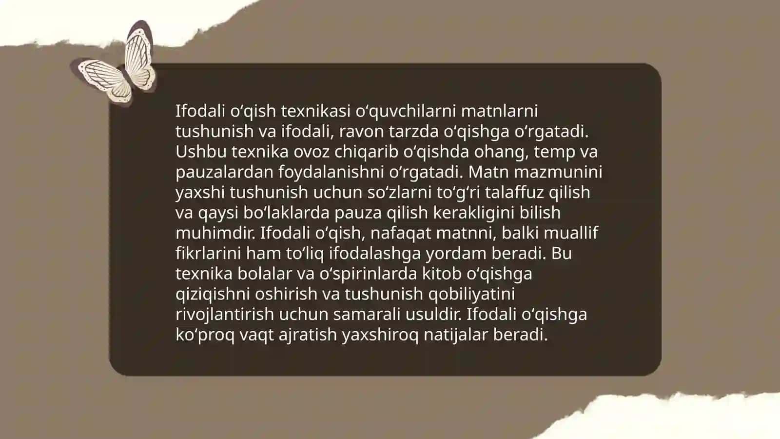 Lirik asarlarni ifodali va toʻgʻri oʻqishni oʻrganish 4