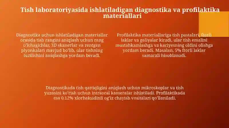 Dental laboratoriya uskunalariga kirish va gigiena vositalari 4
