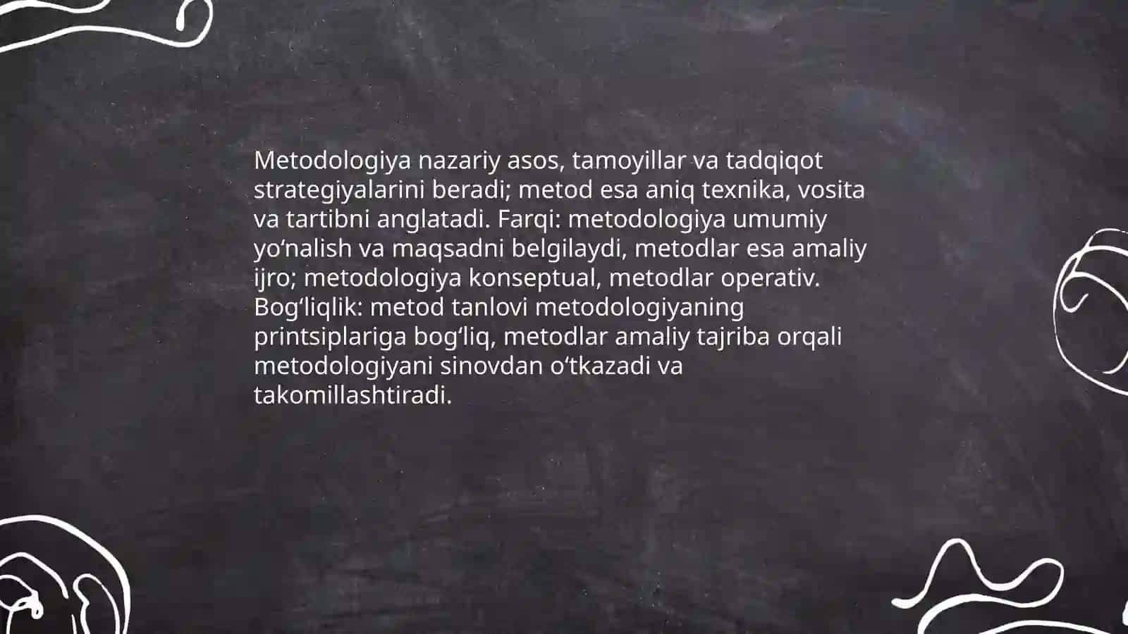 Metod va metodologiya tushunchalarining mohiyati 4