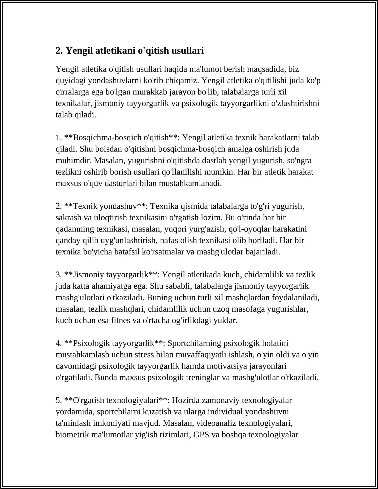 Yengil atletikaning tarbiyaviy ahamiyati 4