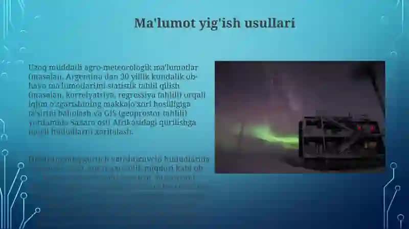 Agrometeorologiya Tadqiqotlari 4