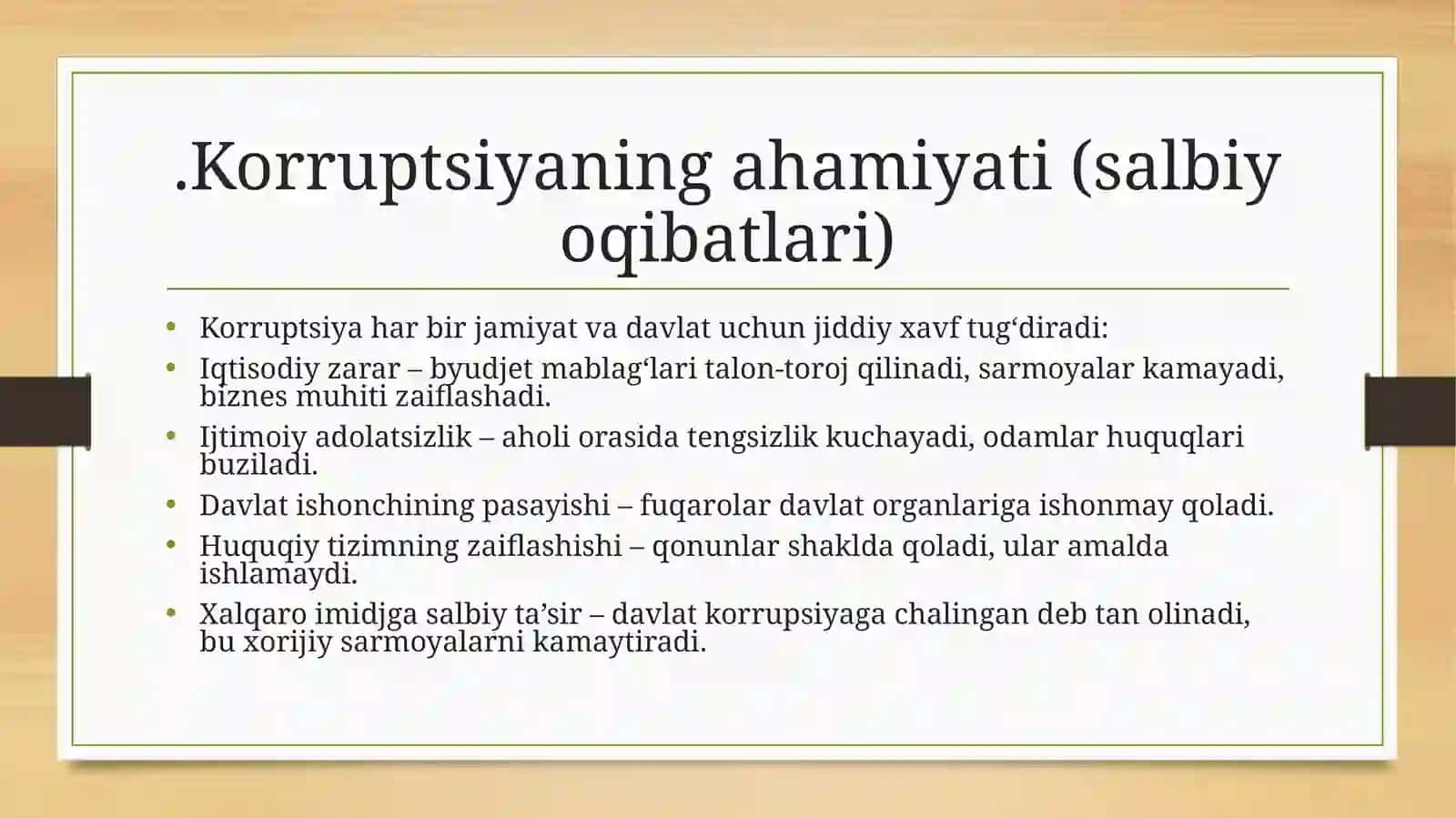 KORRUPSIYANING MOHIYATI VA UNGA QARSHI KURASHISH 4