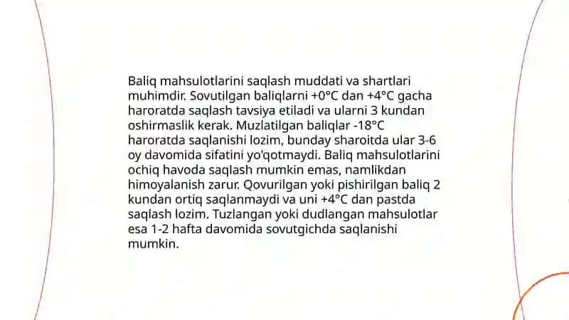 Baliq mahsulotlarini bonkalarga qadoqlash texnologiyasi 4