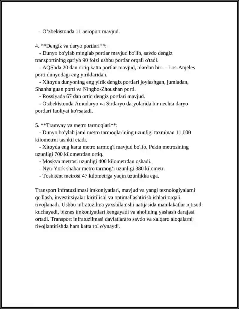 TURIZMNI RIVOJLANISHIDA ASOSIY OMILLAR 4
