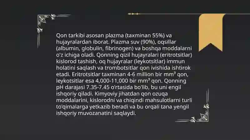 Organizmning biologik suyuqliklari 4