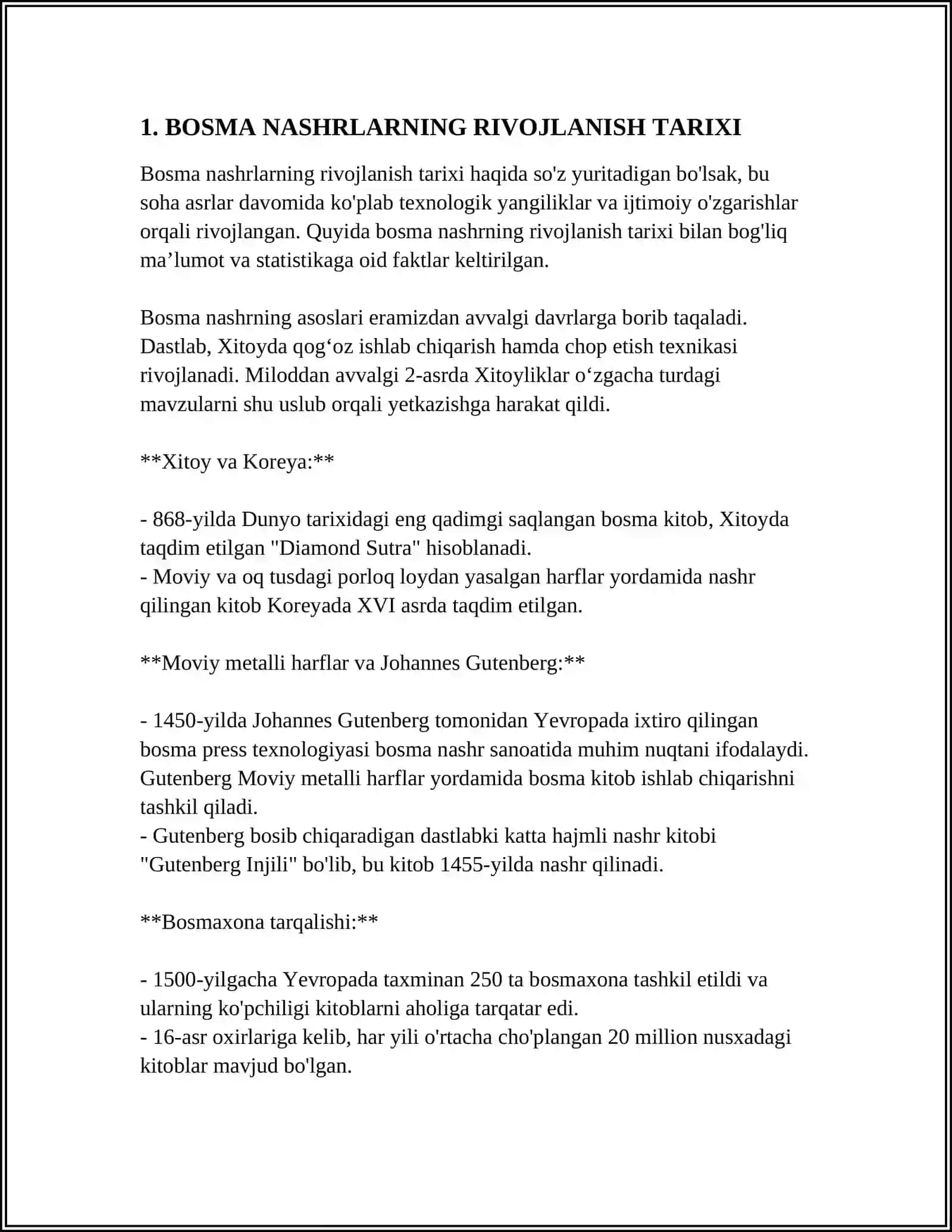 BOSMA NASHR: “THE TIMES”, “NEW TIMES”, “BLOOMBERG”, “SABAH”LAR (MATN VA MAZMUN-MAQSADI)NI TAXLIL QILING 4