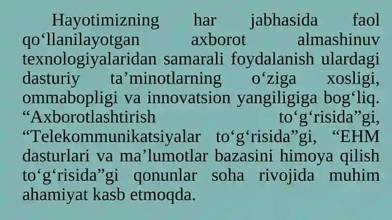 Iqtisodiyotda axborot kommunikatsion texnalogiyalar va tizimi 4
