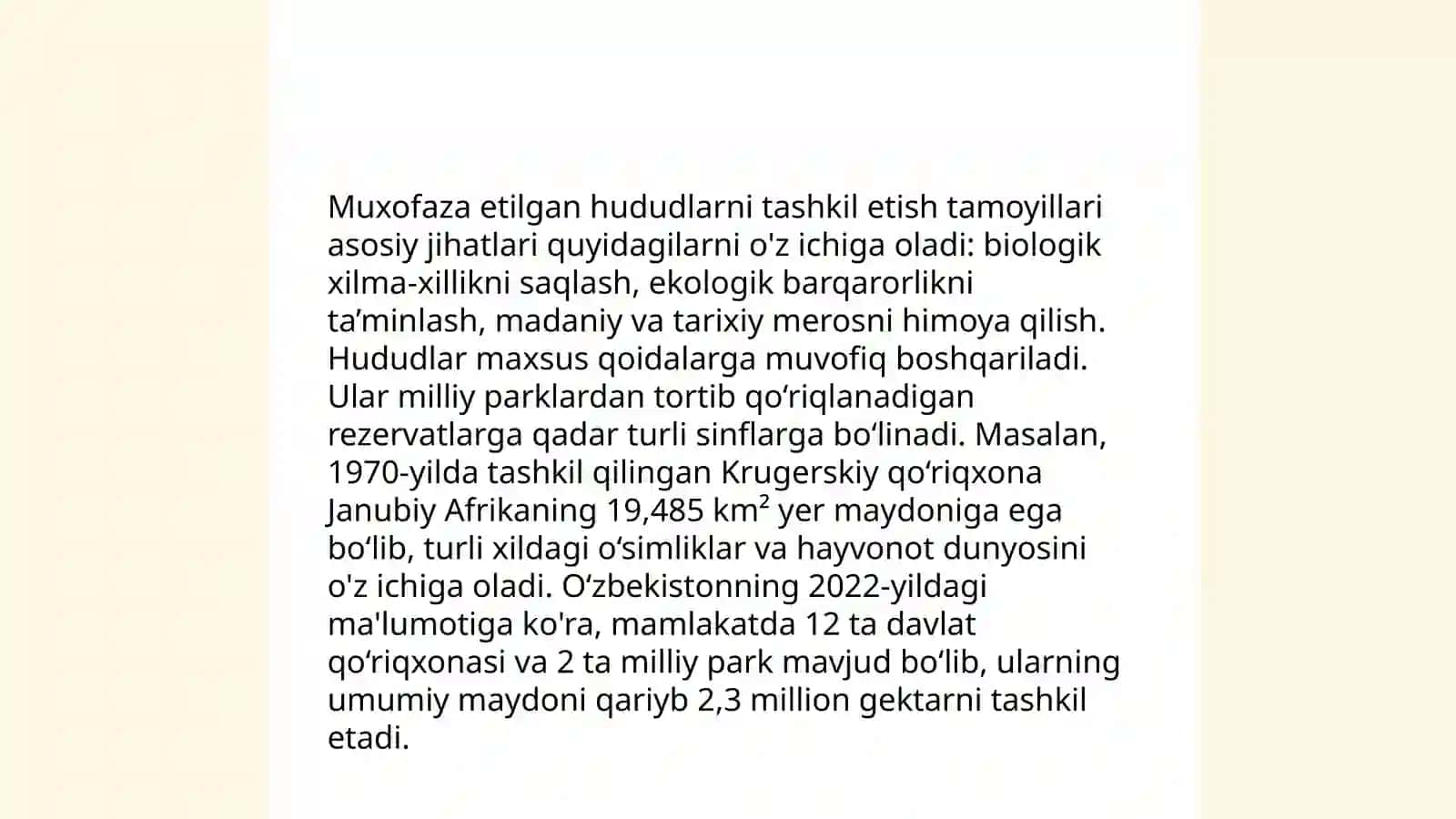Muxofaza etilgan hududlarning qonun bilan ximoyalanishi 4