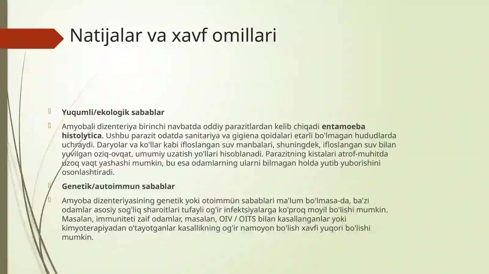 Amyobalidezenteriyavaularkeltiribchiqargankasalliklar,labaratortashxisi 4