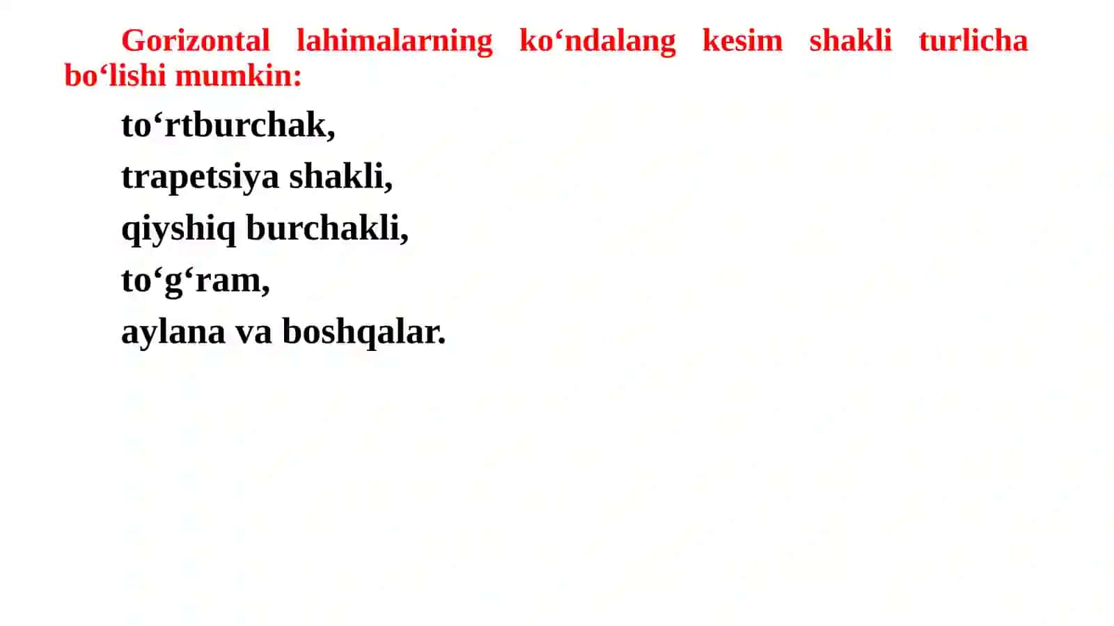 Ma’ruza.Gorizontal kon lahimi mustaxkamligichiga ta’sir etuvchi kon bosiminihisoblash 4