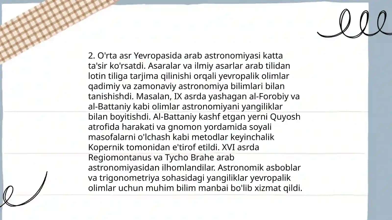 Arab islom madaniyatining yevropa va jahon madaniyatiga tasiri 4