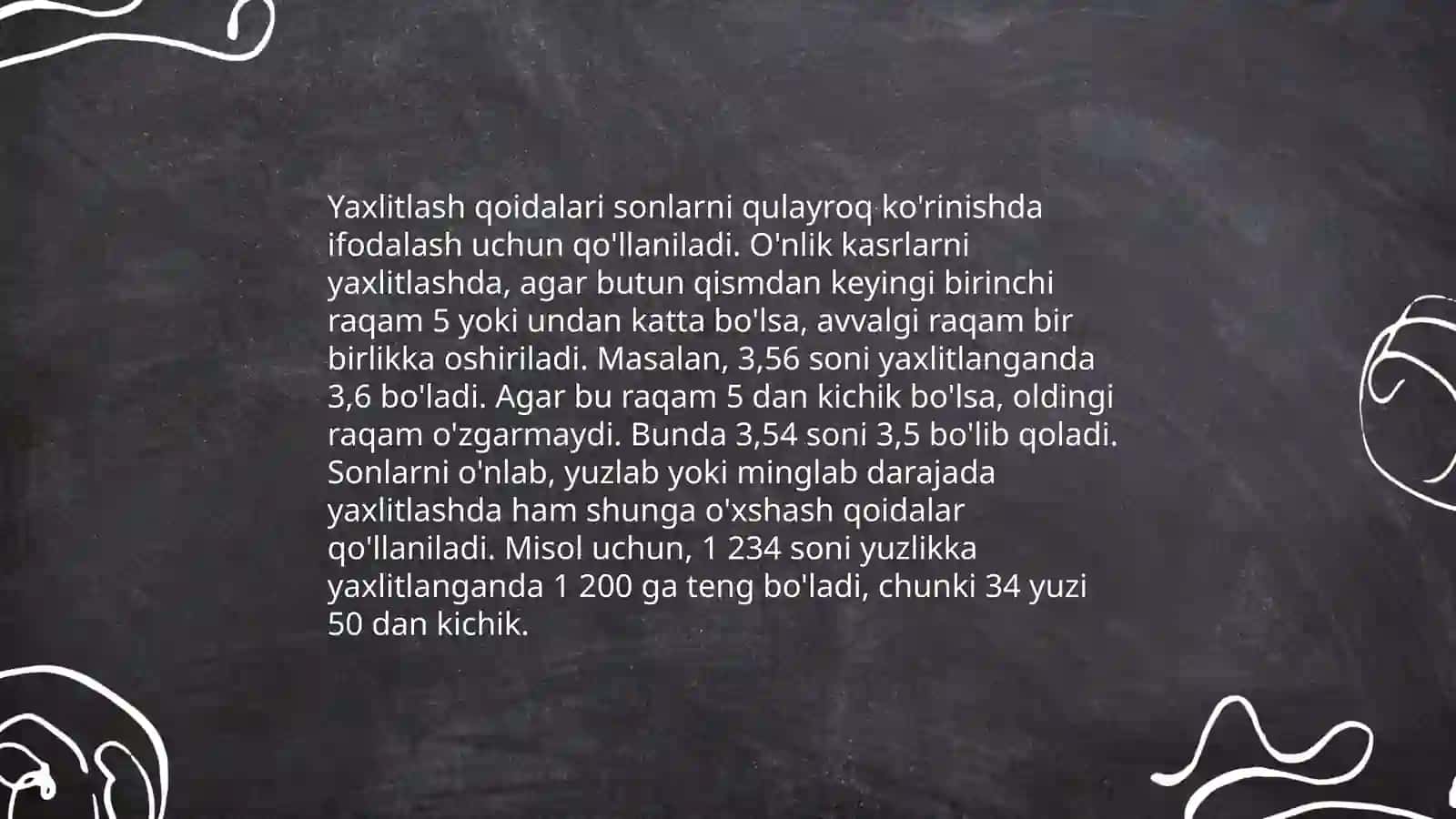 Taqribiy qiymat va yaxlitlash 4