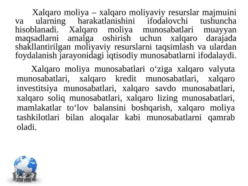 Xalqaro moliya 4