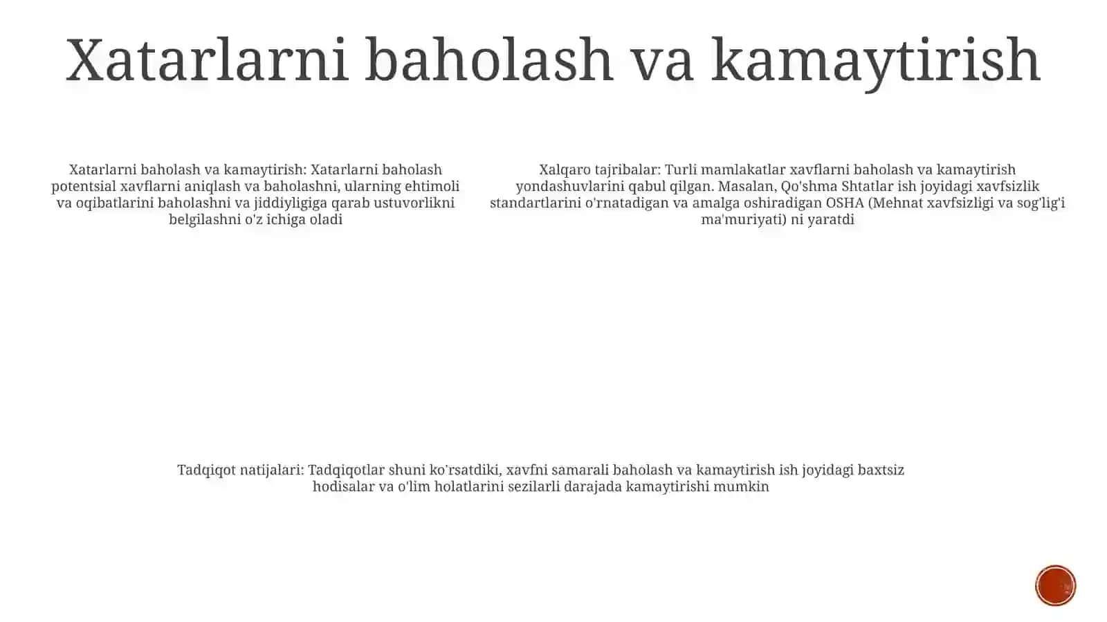 Hayot Faoliyati Xavfsizligini Ta'Minlashga Oid Xalqaro Tajriba Va Izlanishlar Tahlili 4