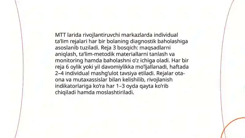MTT larida Rivojlantiruvchi markazlari ta'limiy faoliyati 4