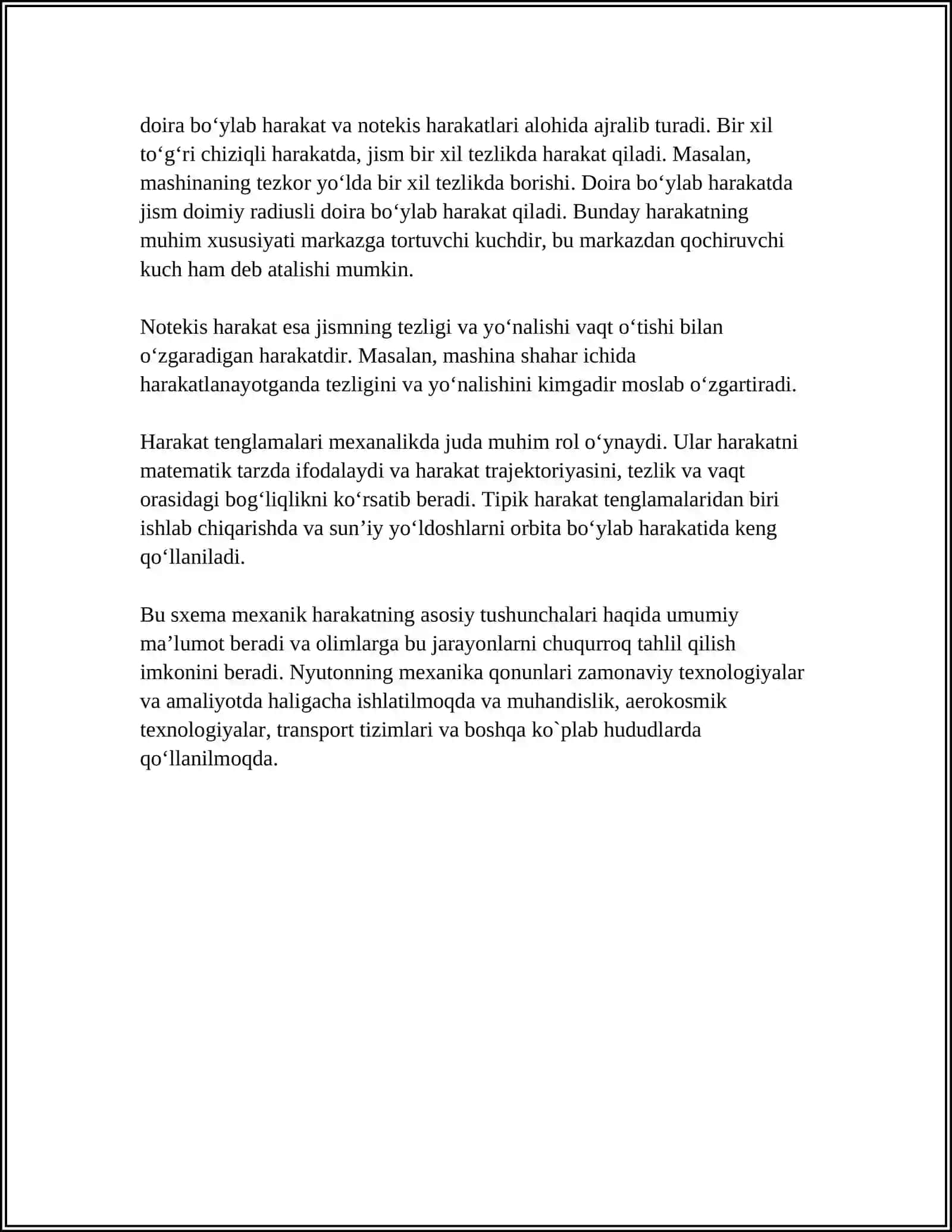 MEXANIK HARAKAT TRAYEKTORIYASINI VA EGRILIK RADIUSINI ANIQLASH 4