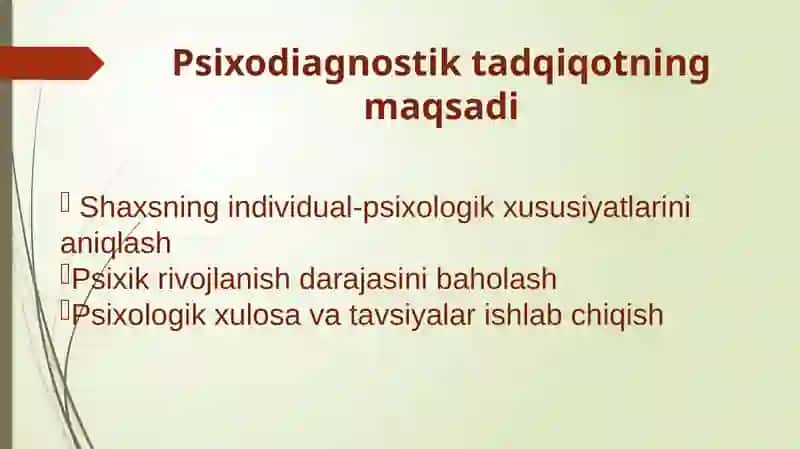 Psixodiagnostik tadqiqotning nazariy va amaliy asoslari 4