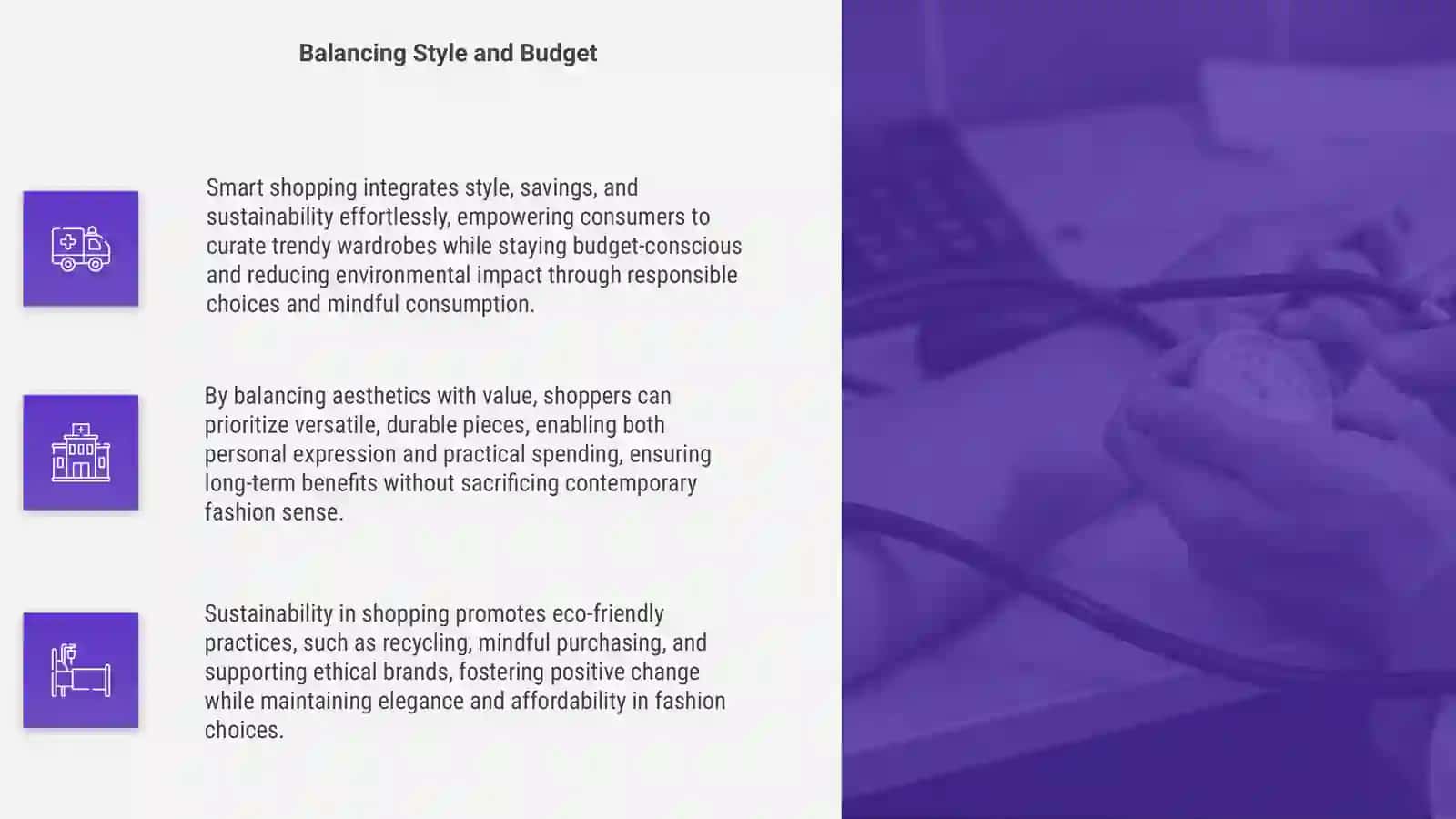 Smart shopping: Style, Savings and Sustainability 4