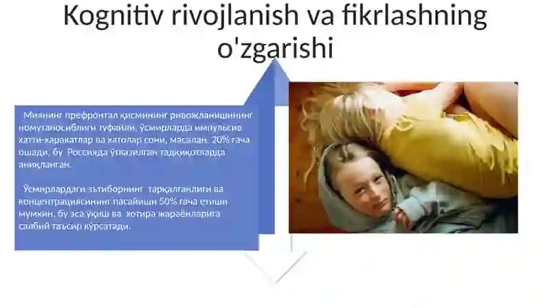 Erta o'smirlik davrida psixologik jarayonlar shakllanishining biologik asoslari 4