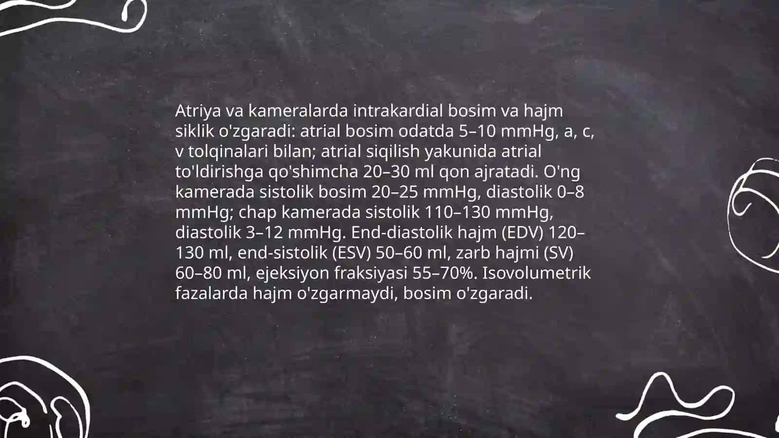 Normada yurak ichi gemodinamikasi 4