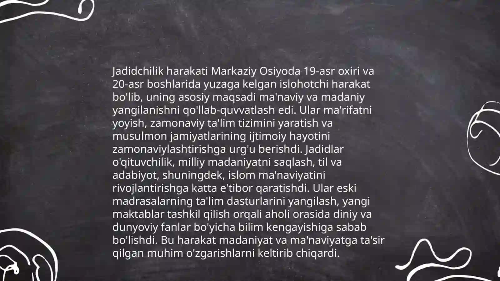 Jadid ma'rifatparvarlarning ta'lim tizimidagi islohotlari 4