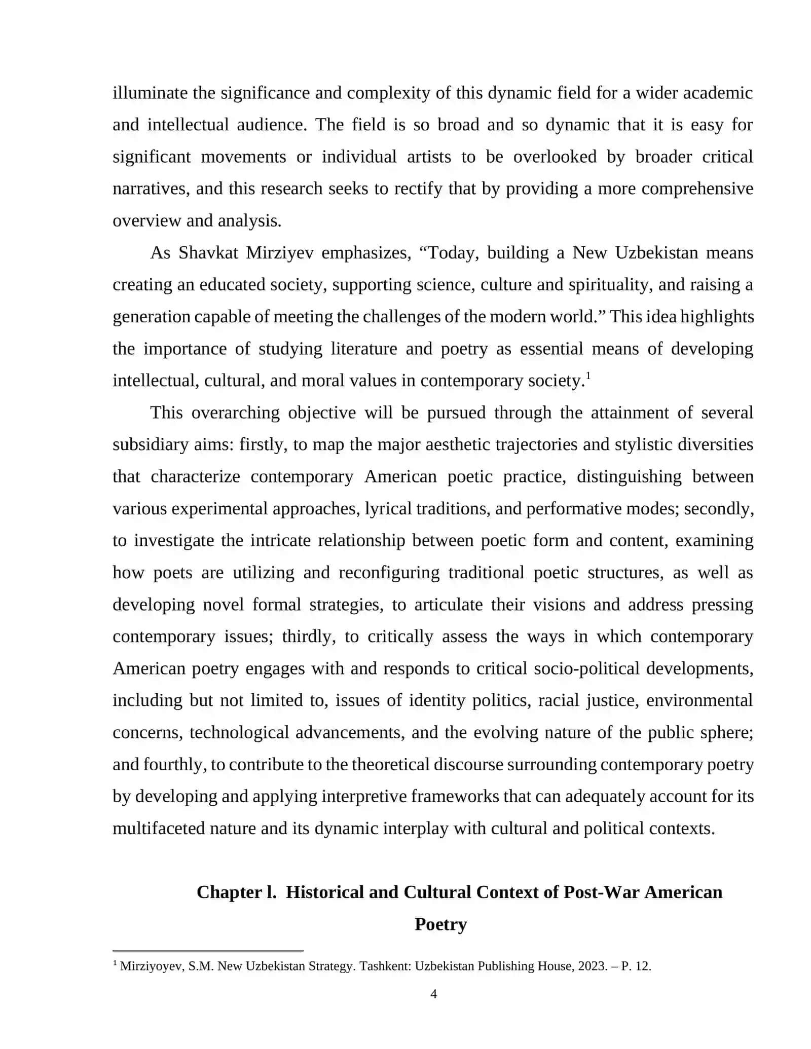 "Evolution of Form, Style, and Thematic Concerns in Contemporary Poetry" 4