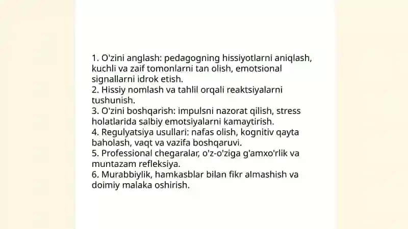 Emotsional intellekt va stressga chidamlilik: pedagogik kasbning ichki resurslari 4
