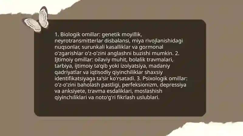 Shaxsda o'z-o'zini anglash psixologim muammo sifatida 4