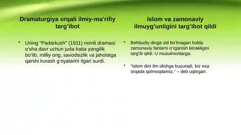 Mahmudxo’ja Behbudiyning Ilm fan rivojlanishiga qo’shgan hissasi 4