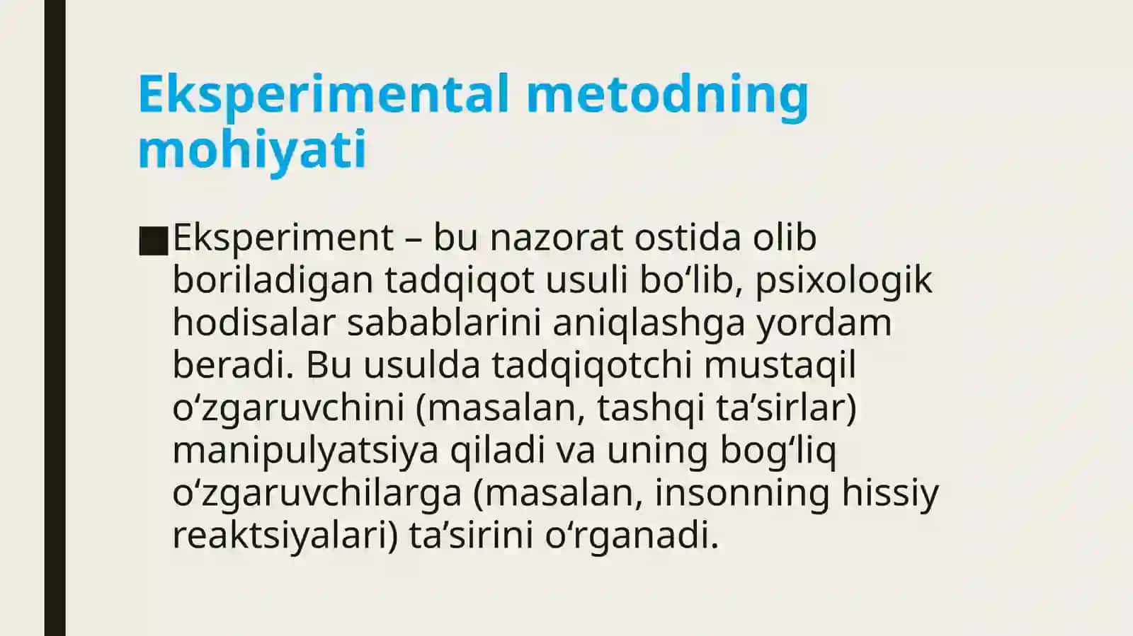 Umumiy psixologiyada eksperimental metodning rivojlanishi 4