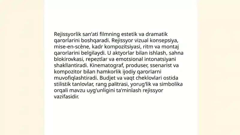 Kino estetikasi va badiiy ifoda 4