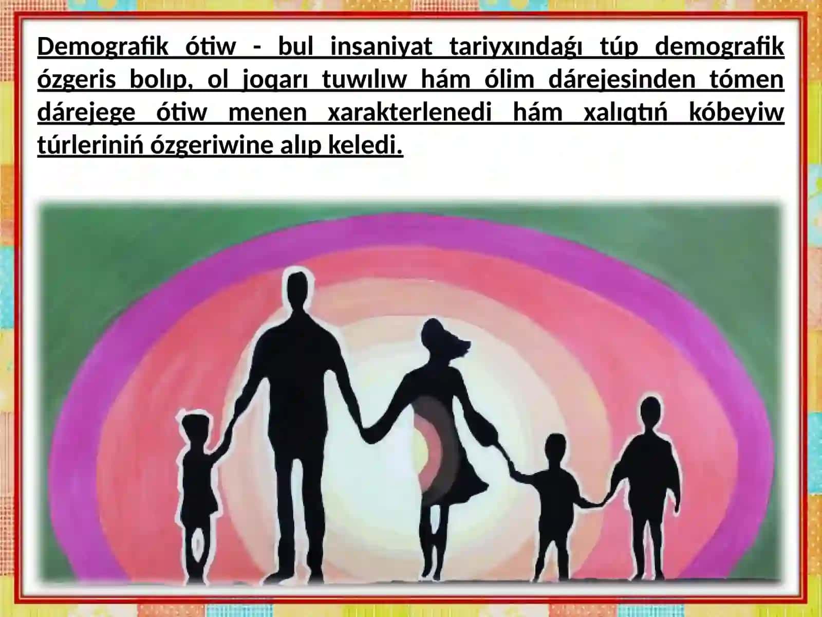 Demografiyalıq ótiw basqıshları hám onıń dúnya aymaqları boyınsha áhmiyeti 4