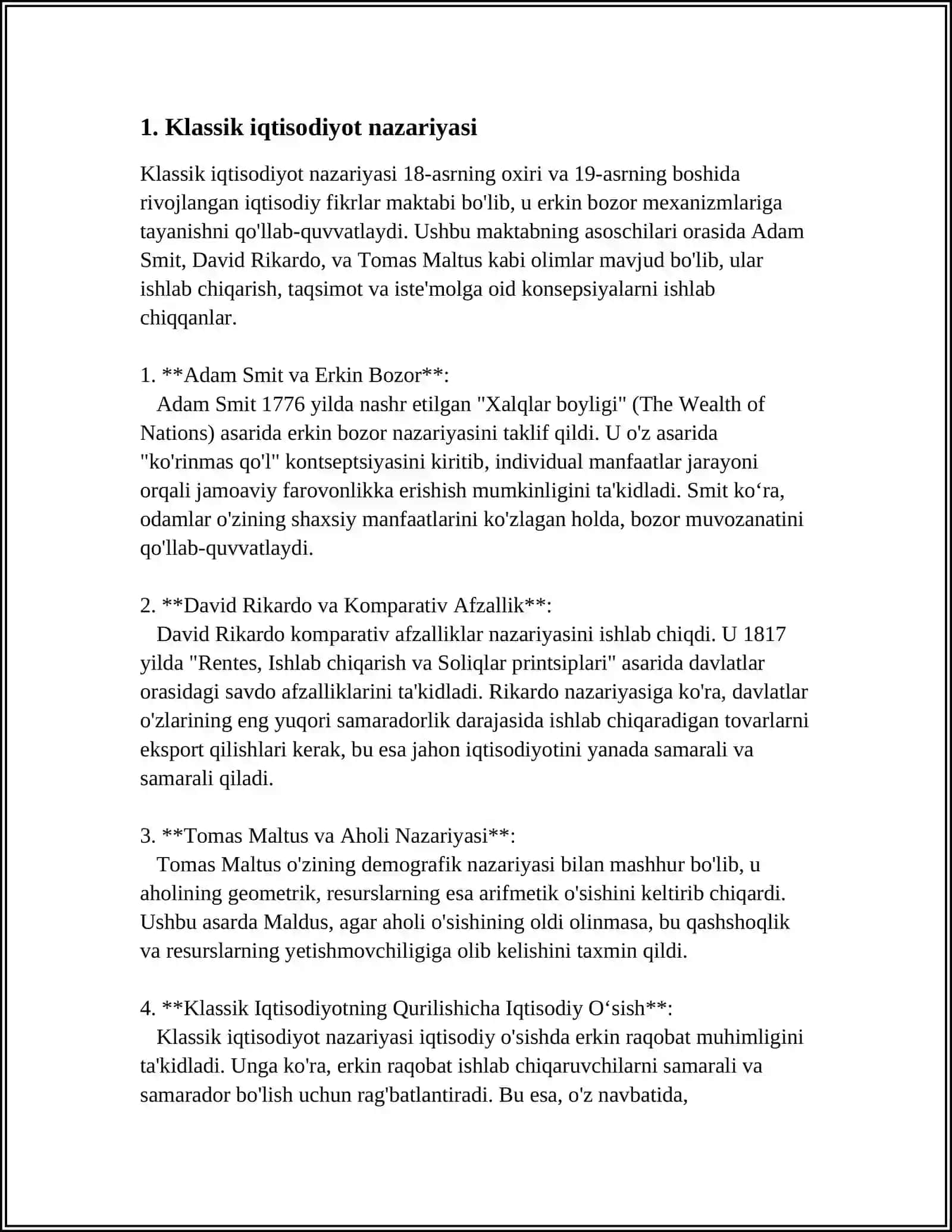 KLASSIK IQTISODIYOTDA TABIIY MUVOZANAT TUSHUNCHASI 4