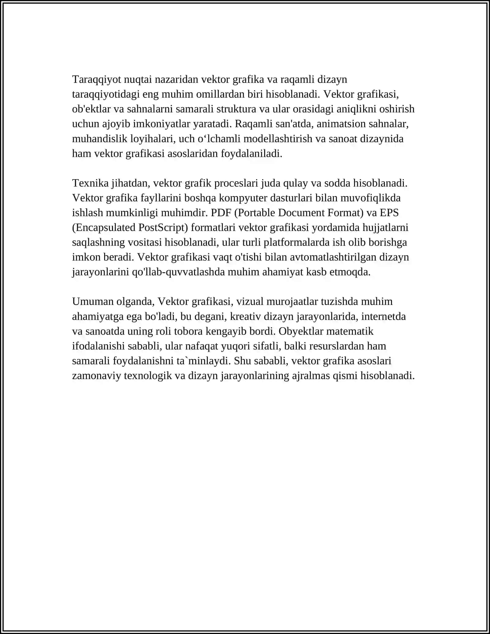 GRAFIKLI MALUMOTLARNI KOMPYUTERDA TASVIRLASH PRINSIPLARI 4