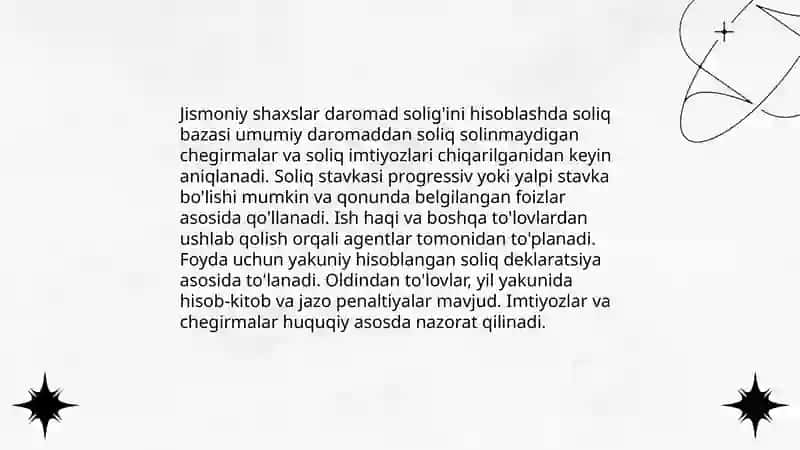 Soliqlarni hisoblash va undirish usullari 4