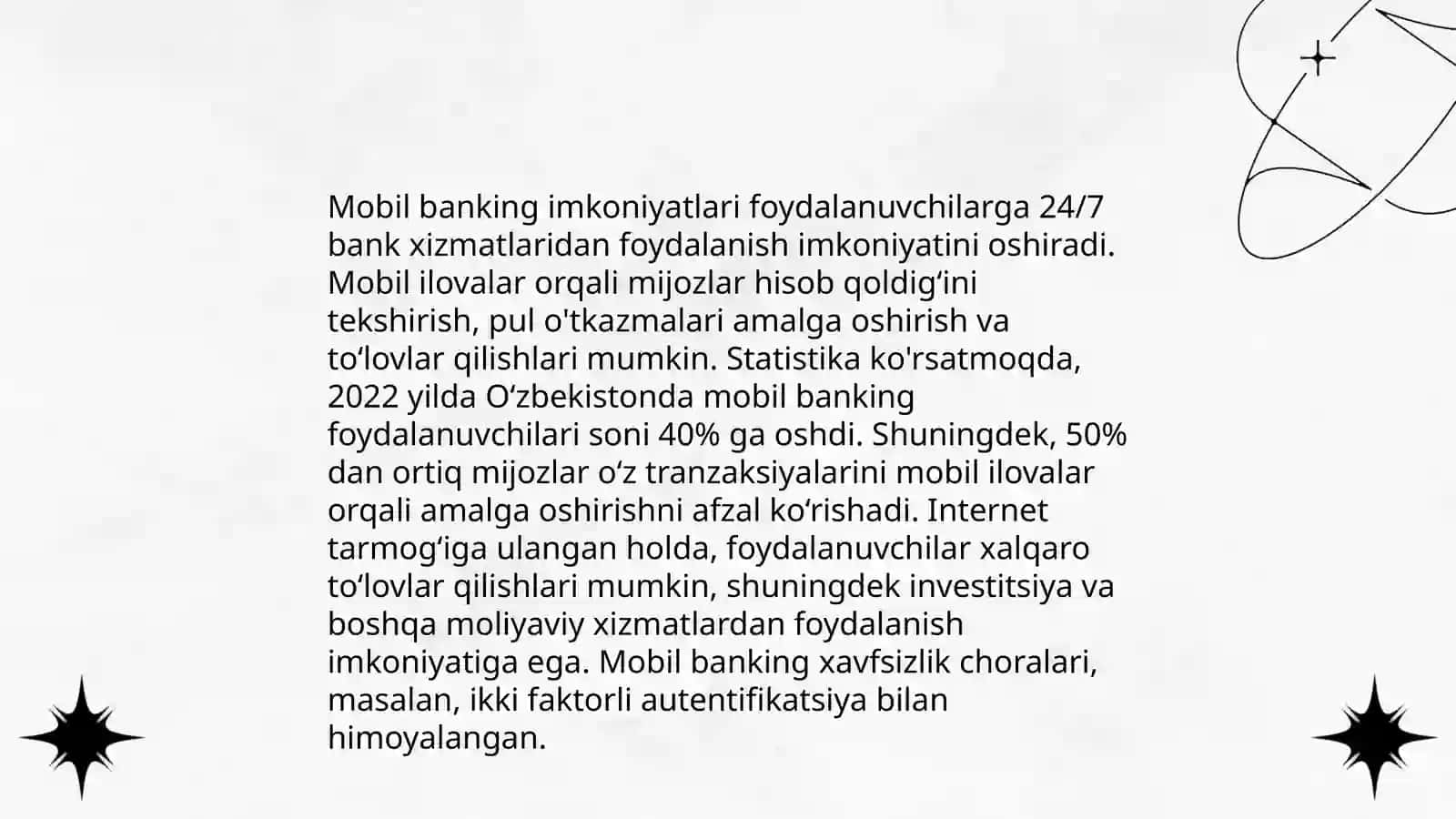 Bank xizmatlarini uyda va ish joyida ko'rsatish 4
