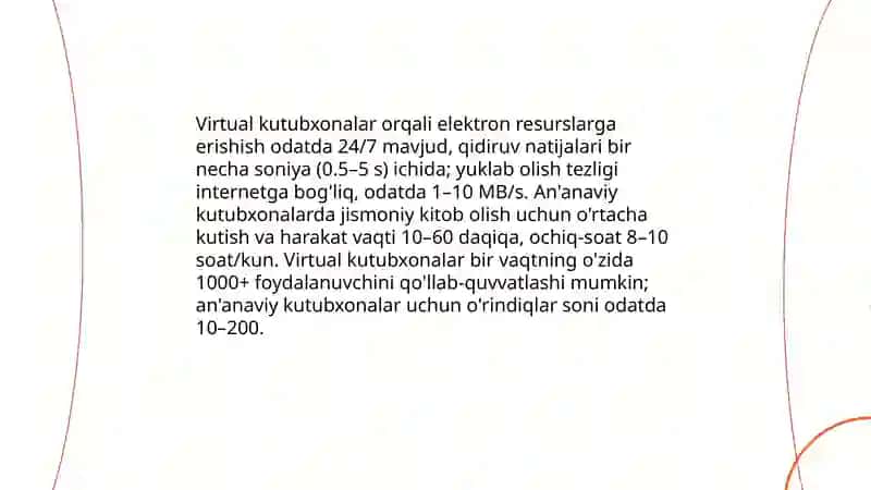 Virtual kutubxonalar:an'anaviy kutubxonalar bilan taqqoslash va zamonaviylikdagi ustun jihatlari 4