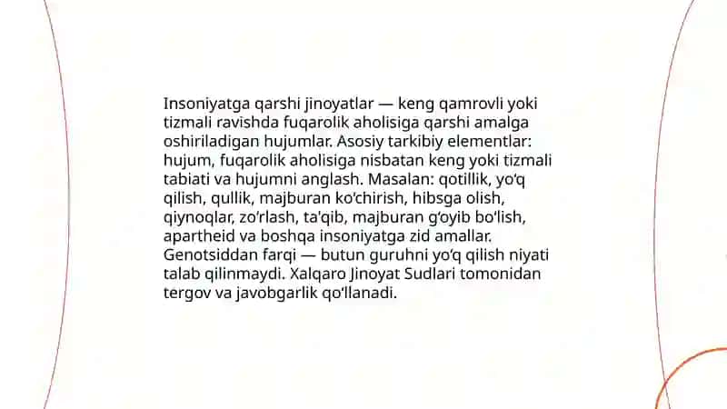 Xalqaro jinoyatlarning turlari 4