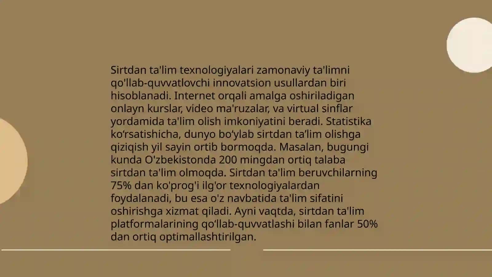 Sirtdan o'qitishning afzalliklari 4