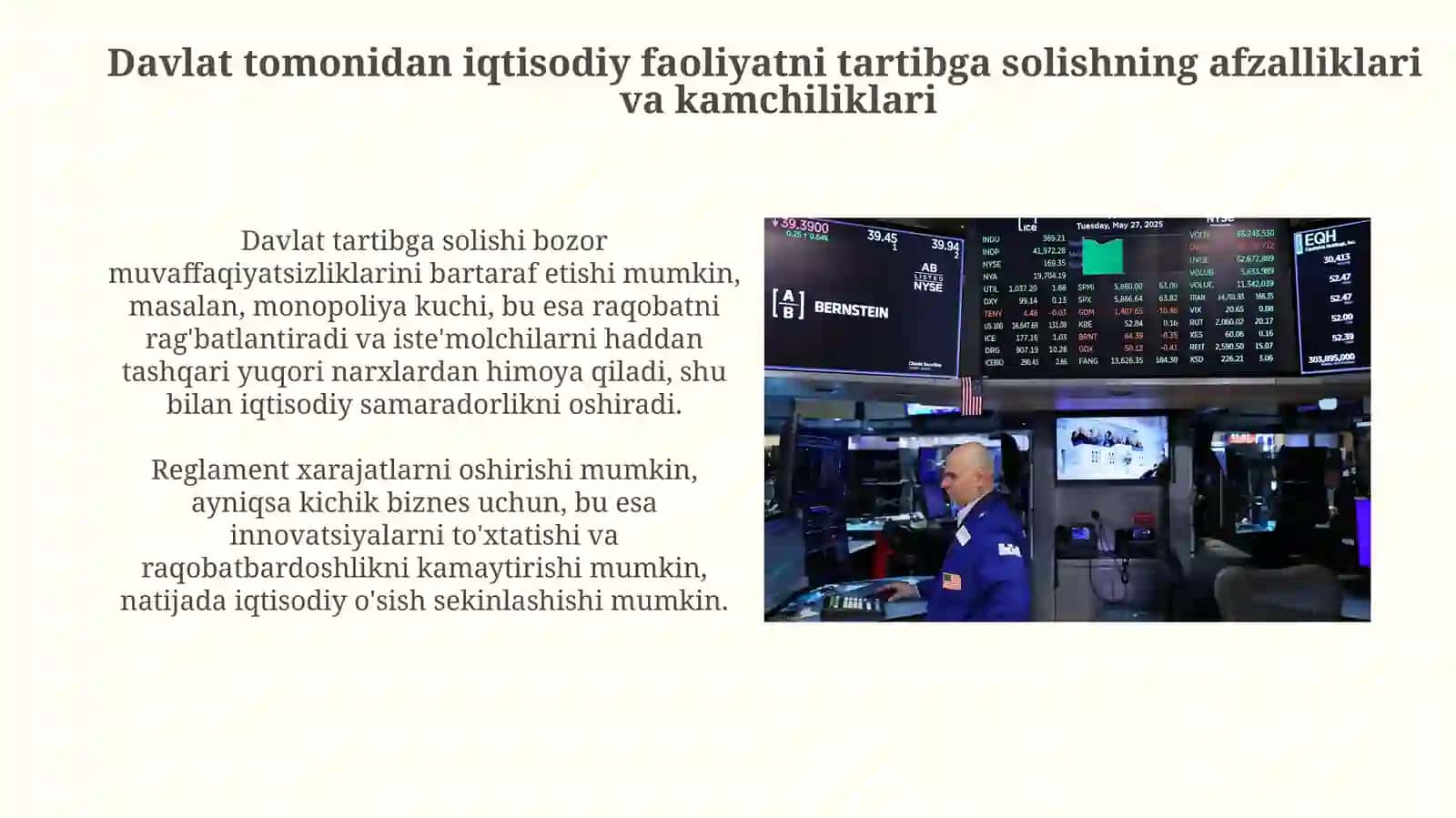 Iqtisodiy faoliyatni davlat tomonidan tartibga solish samaradorligi 4